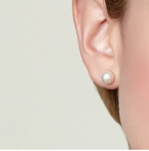 Cultured Pearl Stud Earrings