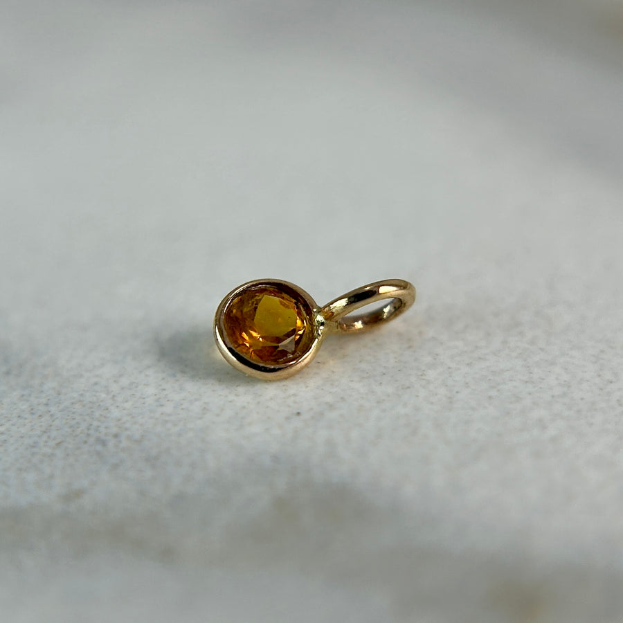 18ky Birthstone Gem Charm