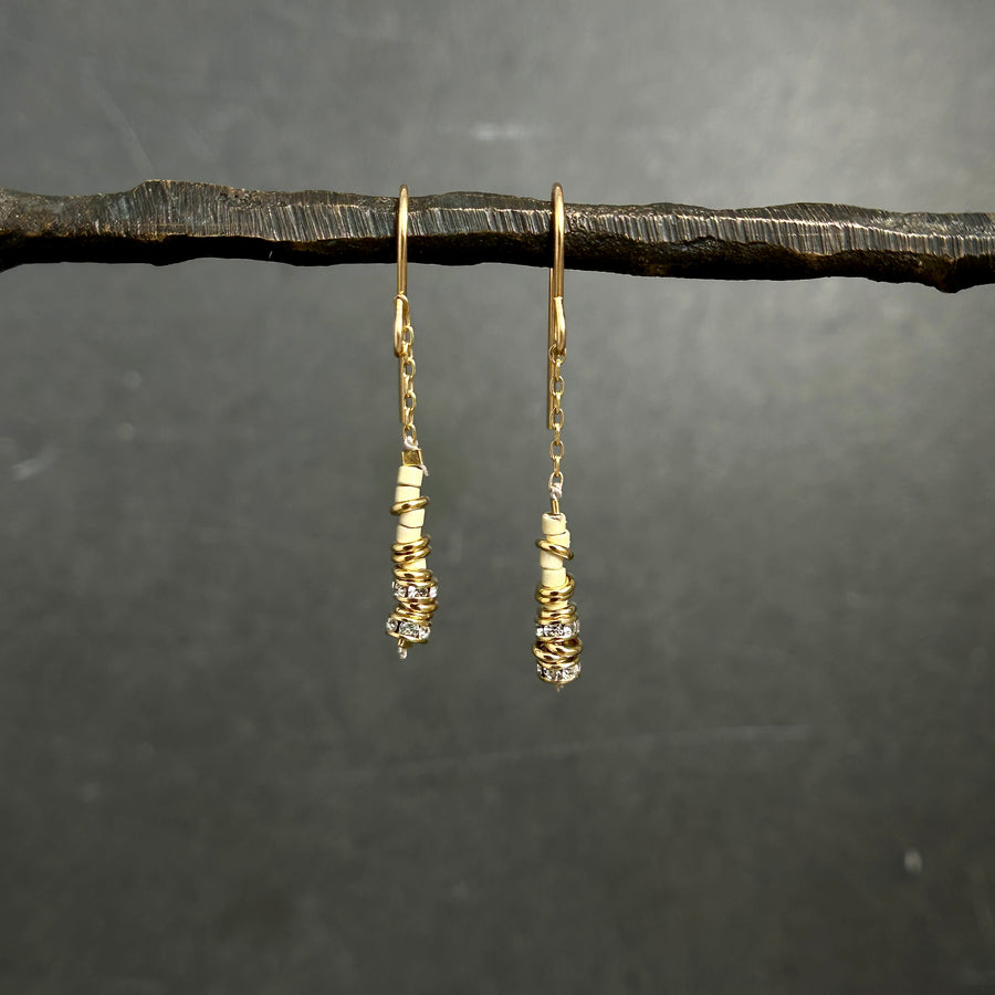 North Crystal Beaded Earrings