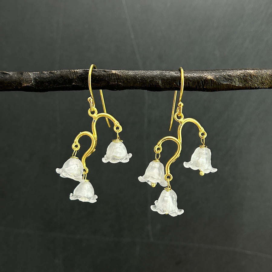 Dainty Lily of the Valley Earrings