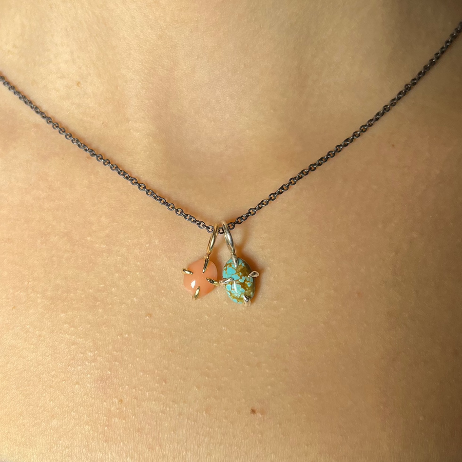 Turquoise 4-Prong Charm