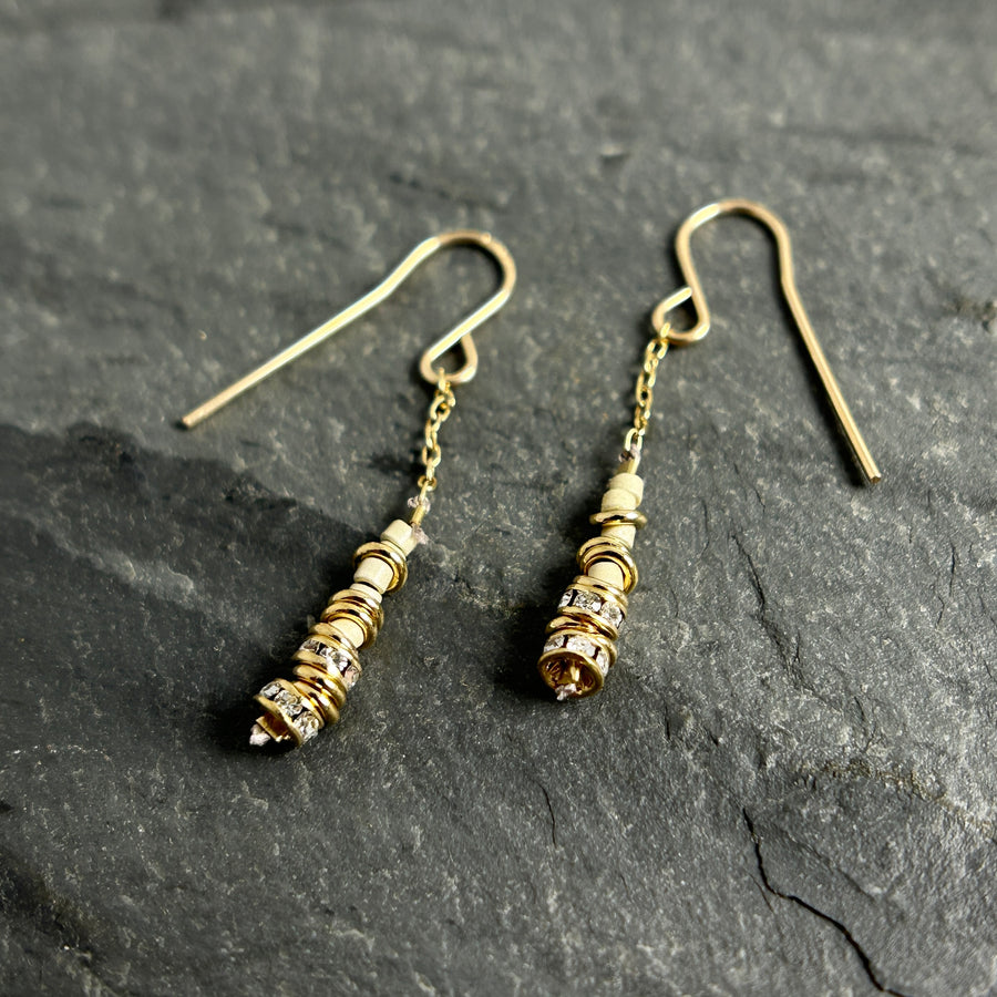 North Crystal Beaded Earrings