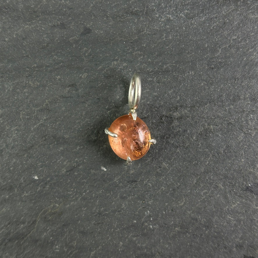 Morganite 4-Prong Charm