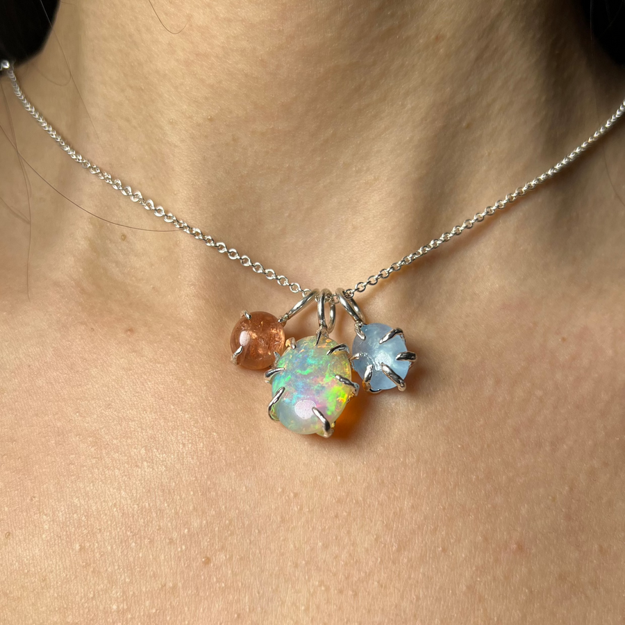 Chunky Opal 7-Prong Charm