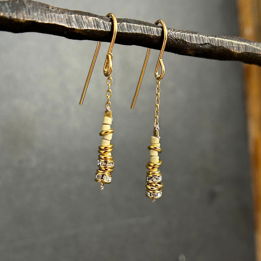 North Crystal Beaded Earrings