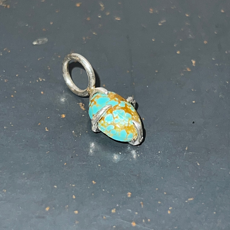 Turquoise 4-Prong Charm