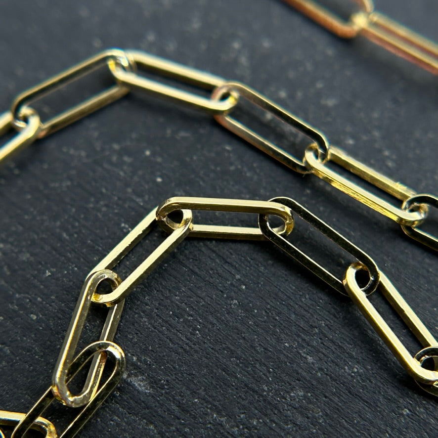 Paperclip Chain Link Necklace