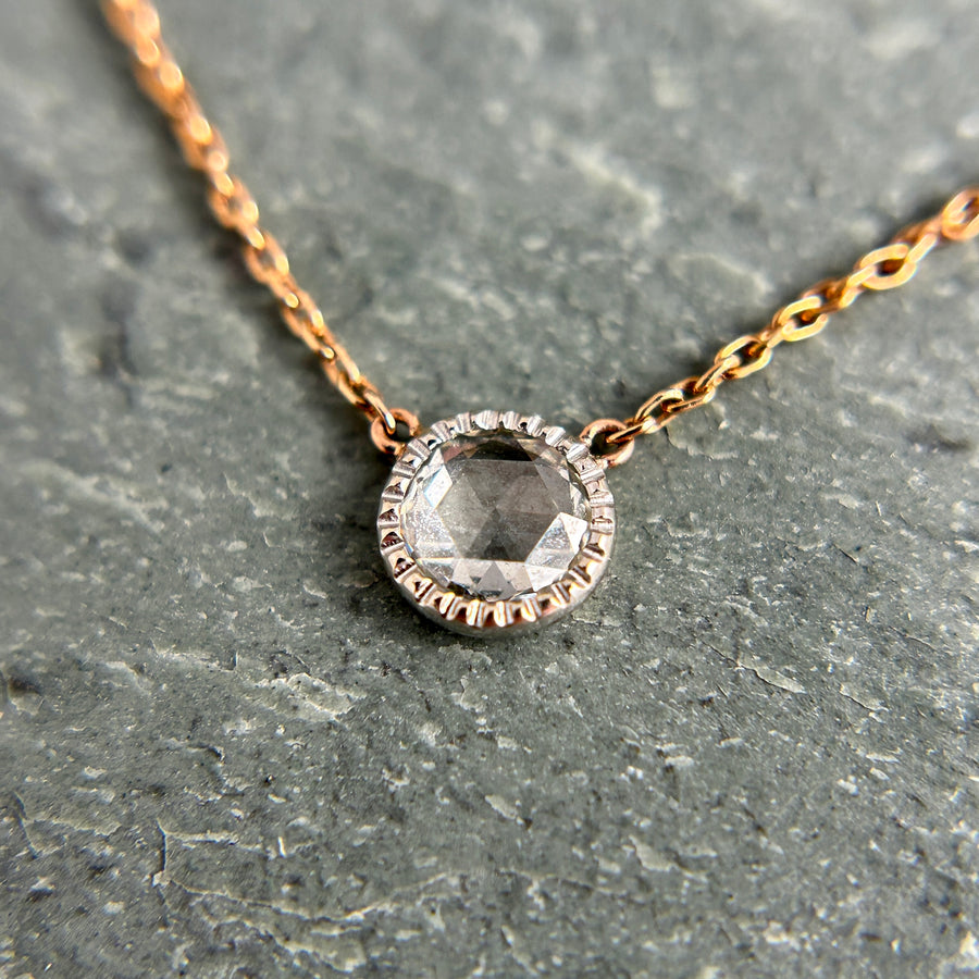 1880's Rose Cut Diamond Necklace