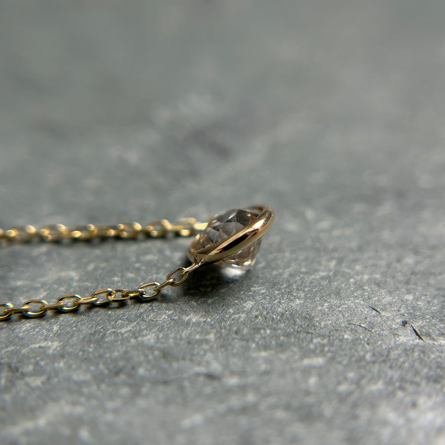 Vintage OEC Diamond on 14K Chain