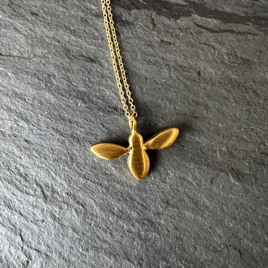 Vermeil Small Bee Necklace