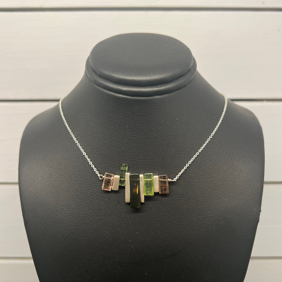 Tourmaline Bar Necklace