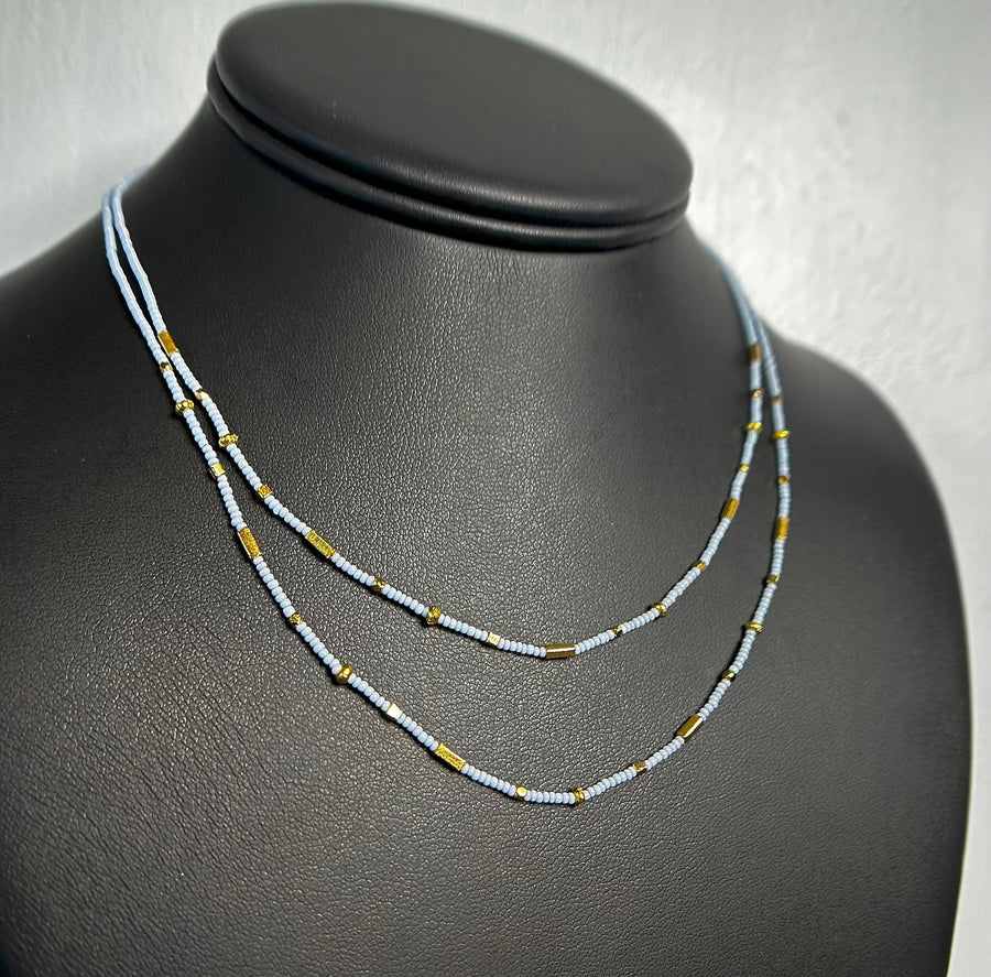 Double Seed Bead Necklace