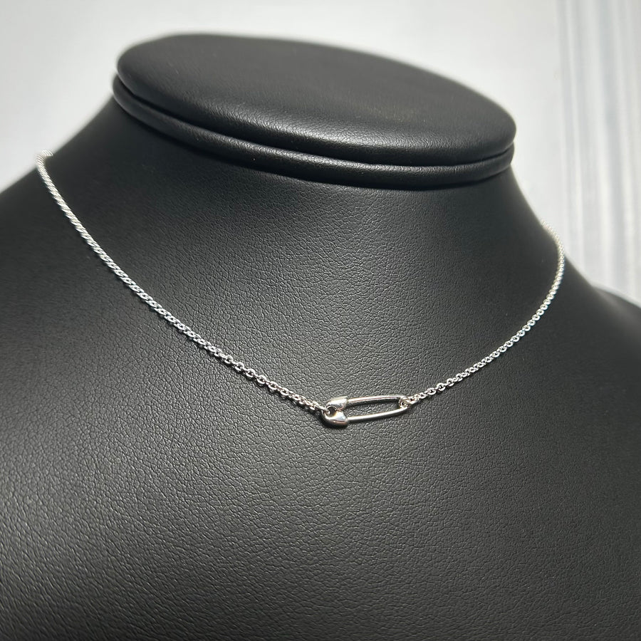 Small Saftey Pin Necklace