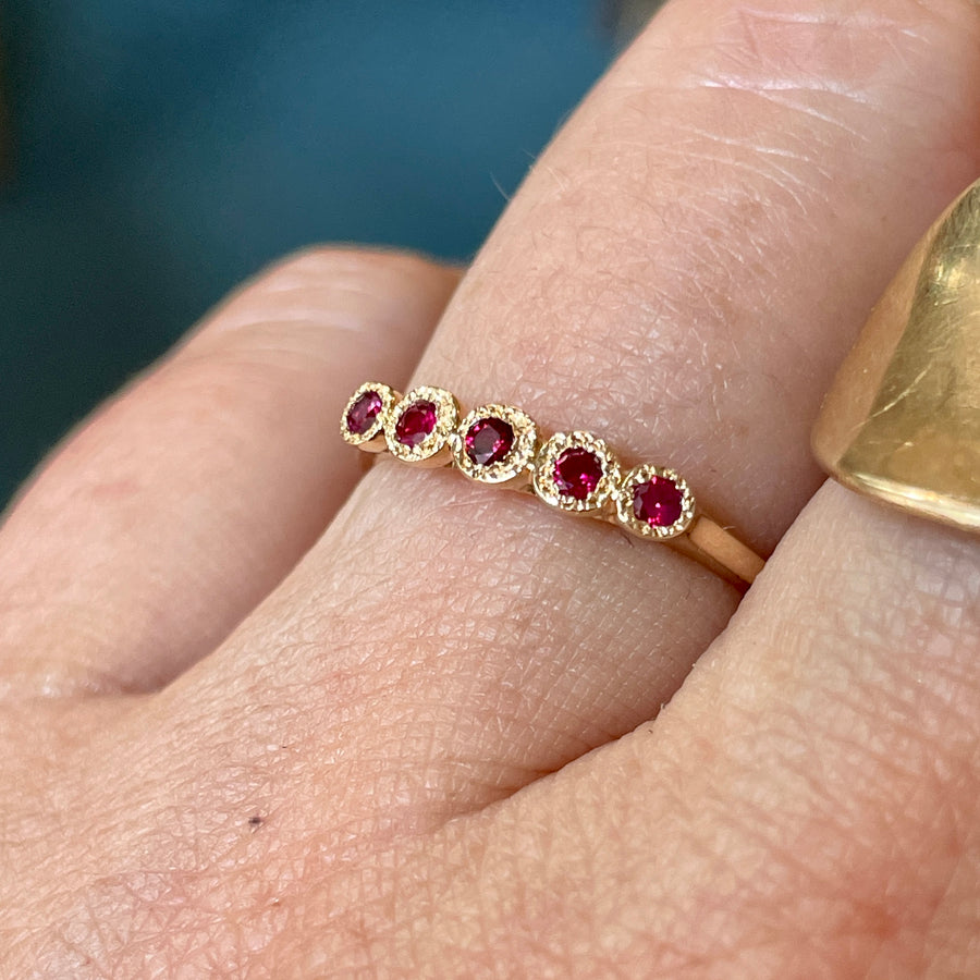 Five Ruby Ring