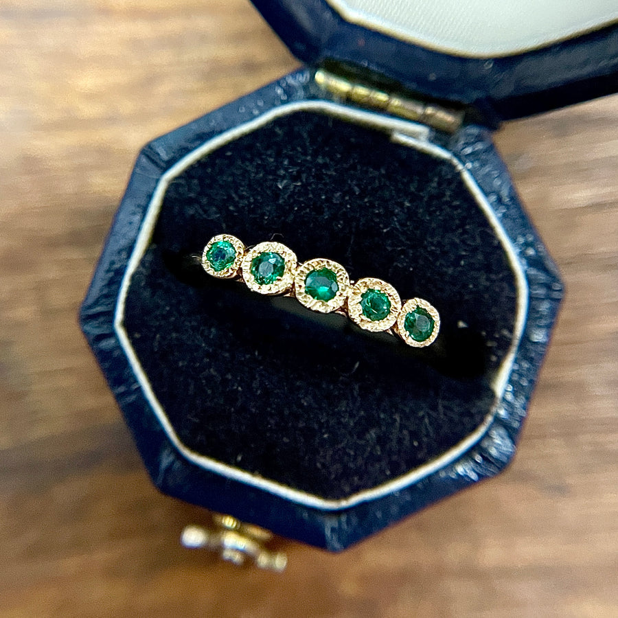 Five Emerald Ring