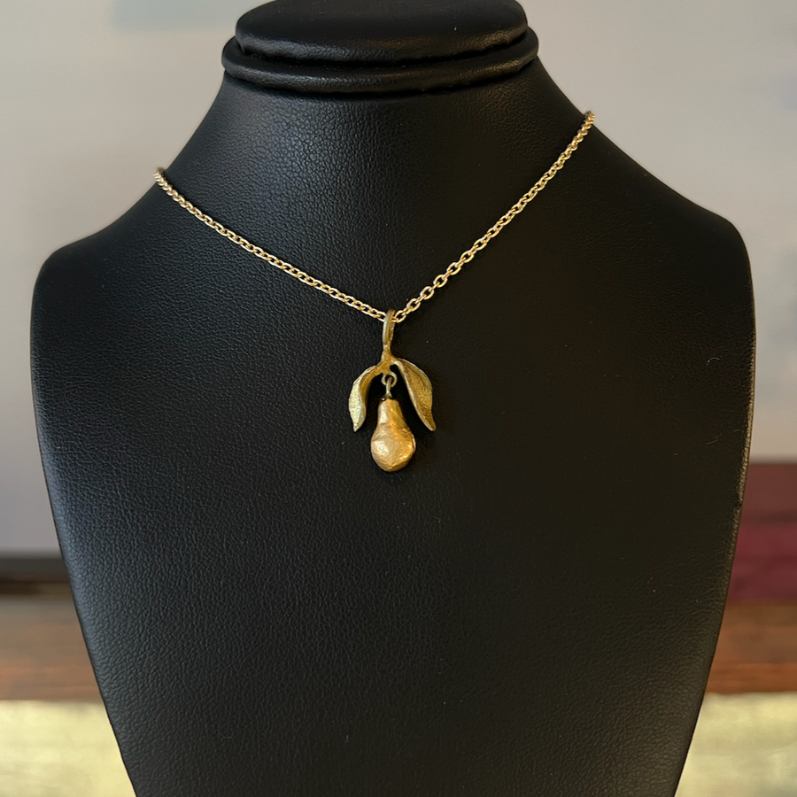 Golden Pear Necklace