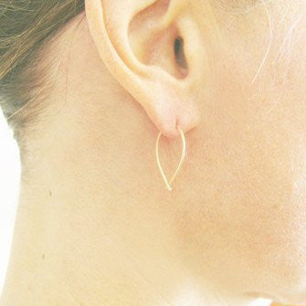 Small Ribbon Hoop Earrings - Lori McLean