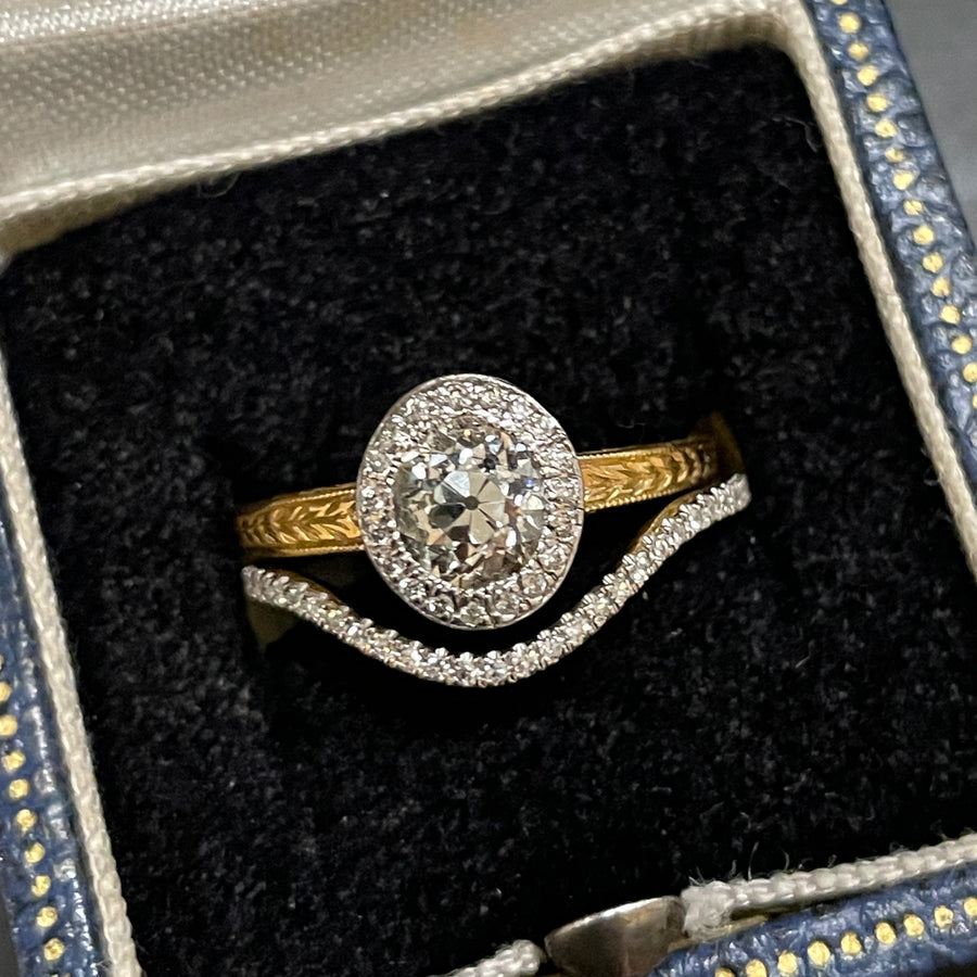 Oval Antique Diamond Ring
