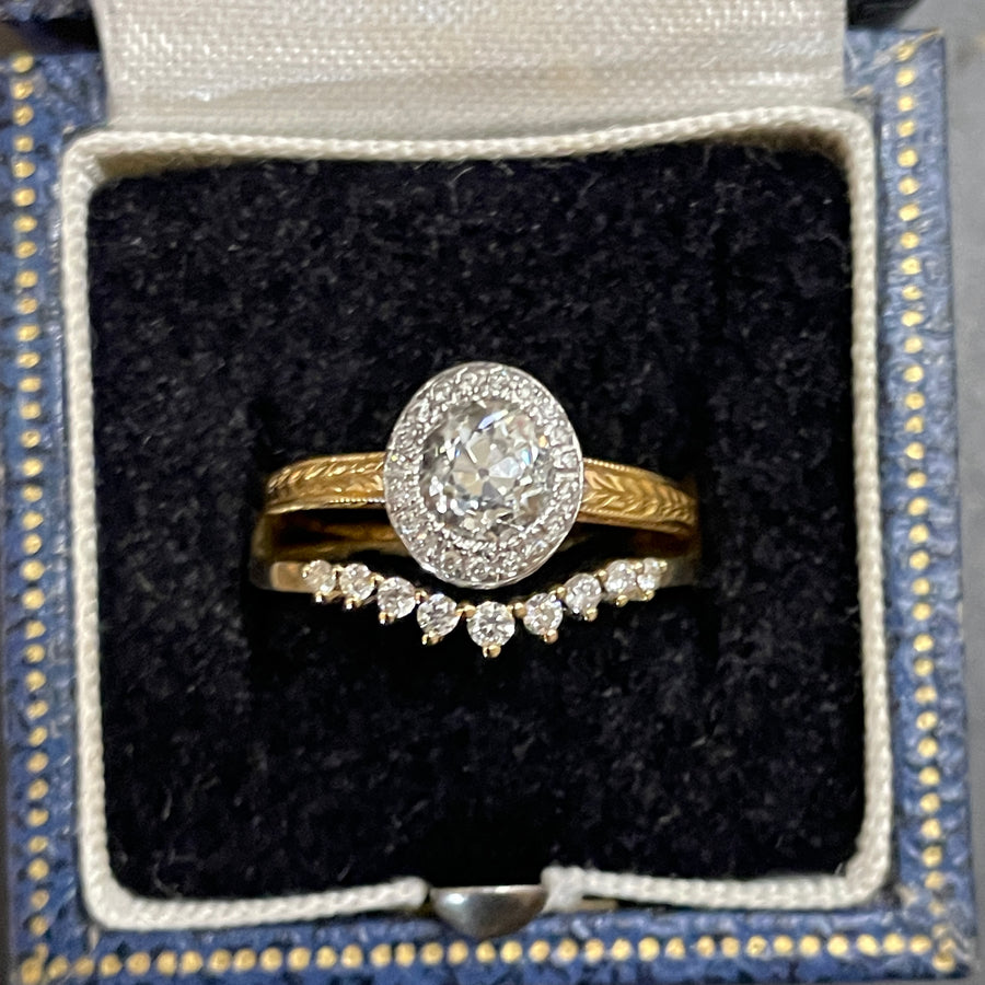 Oval Antique Diamond Ring