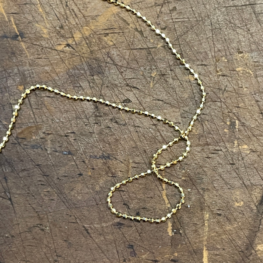 Faceted Bead Chain Necklace