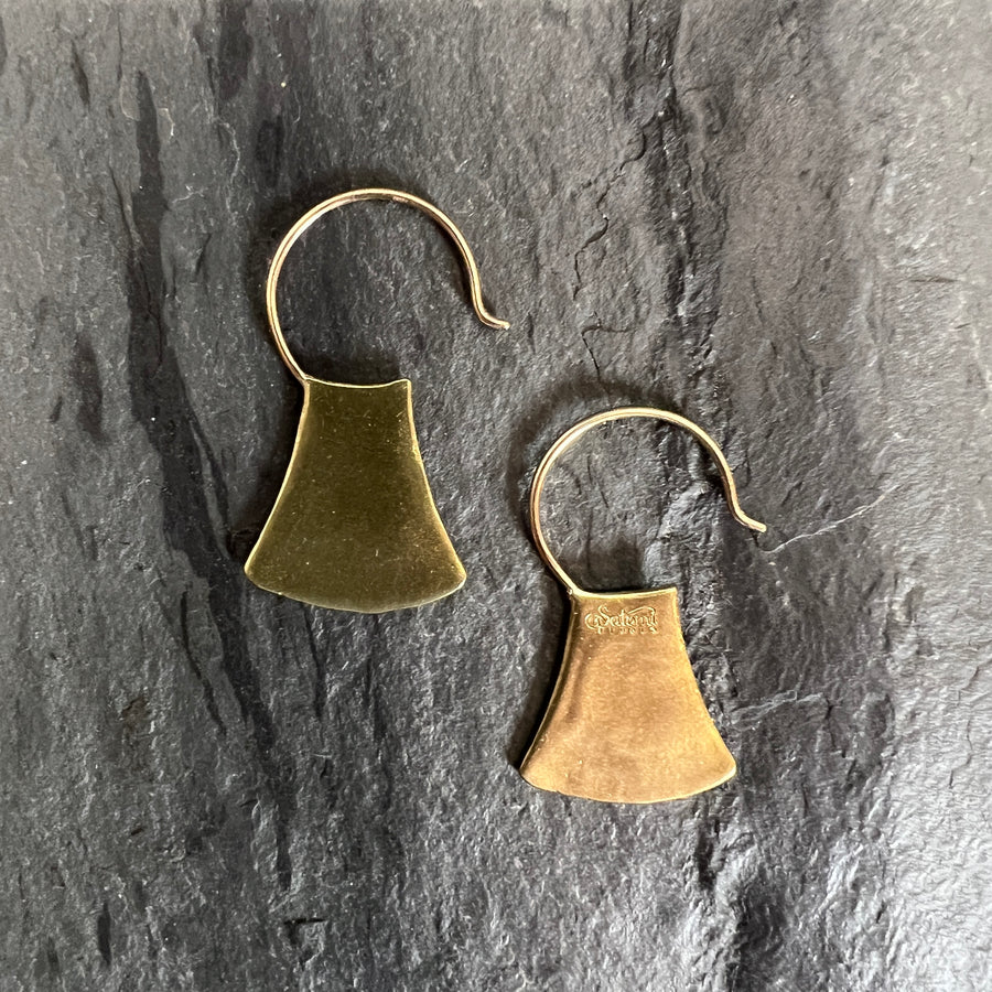 Brass Blade Earrings