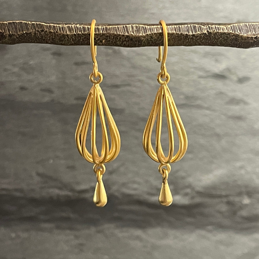 Caged Drop Earrings