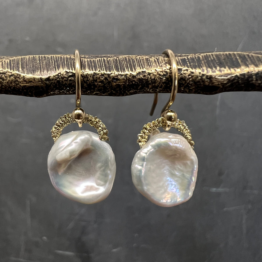 Cornflake Pearl Earrings