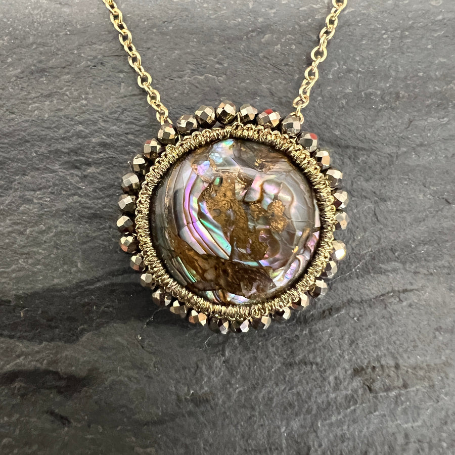 Abalone Medallion Necklace