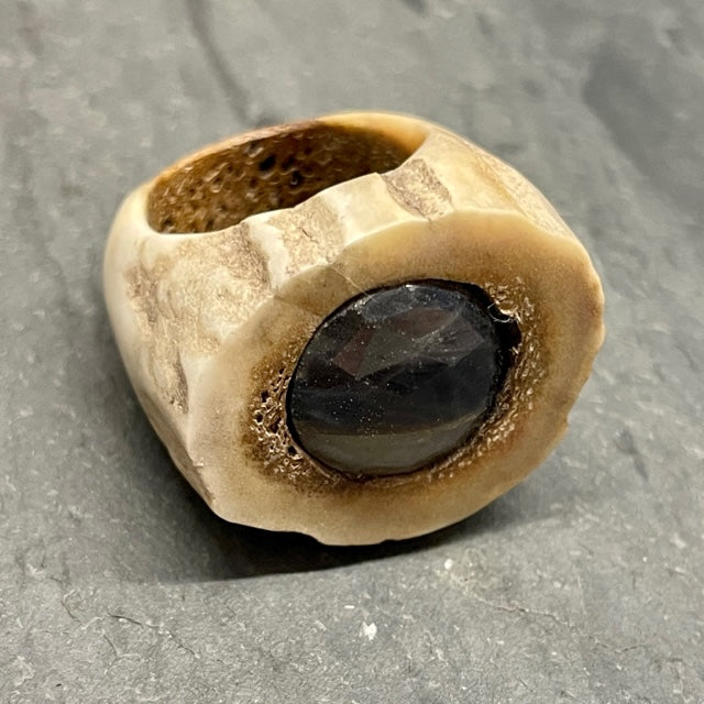 Shed Antler & Sapphire Ring