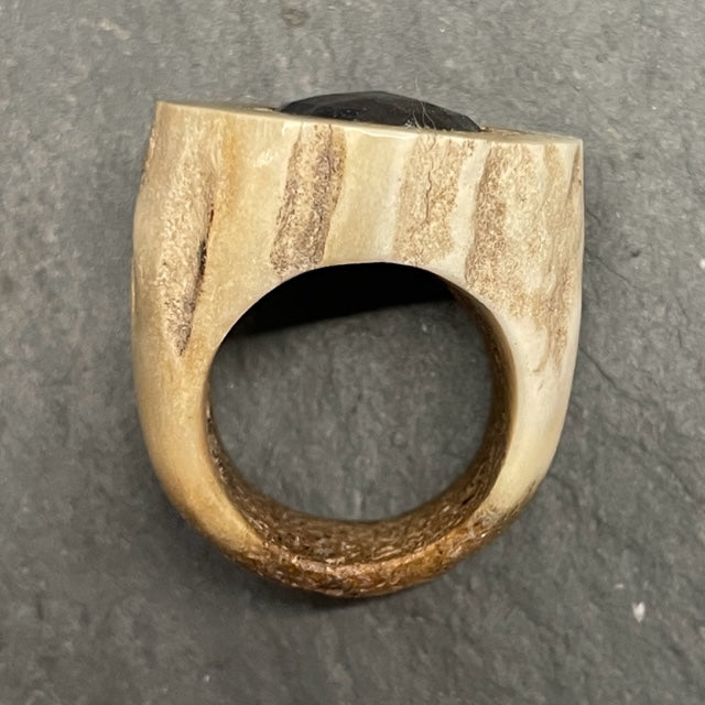 Shed Antler & Sapphire Ring