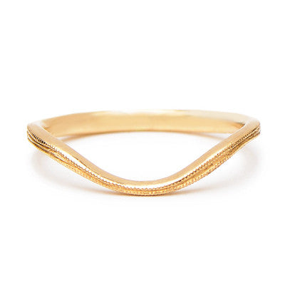 Curving Hand Engraved Band - Lori McLean