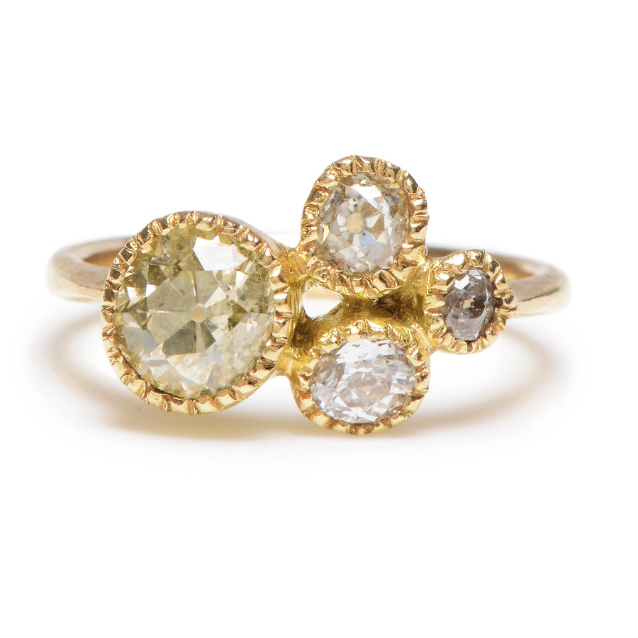 Four OMC Diamond Cluster Ring (OOaK) - Lori McLean