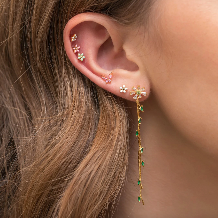 Enamel Flower Studs