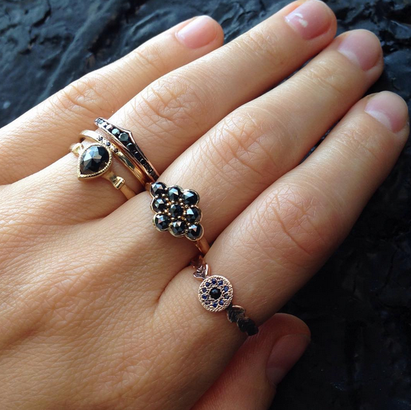 Wonder Woman Black Diamond Ring Lori McLean