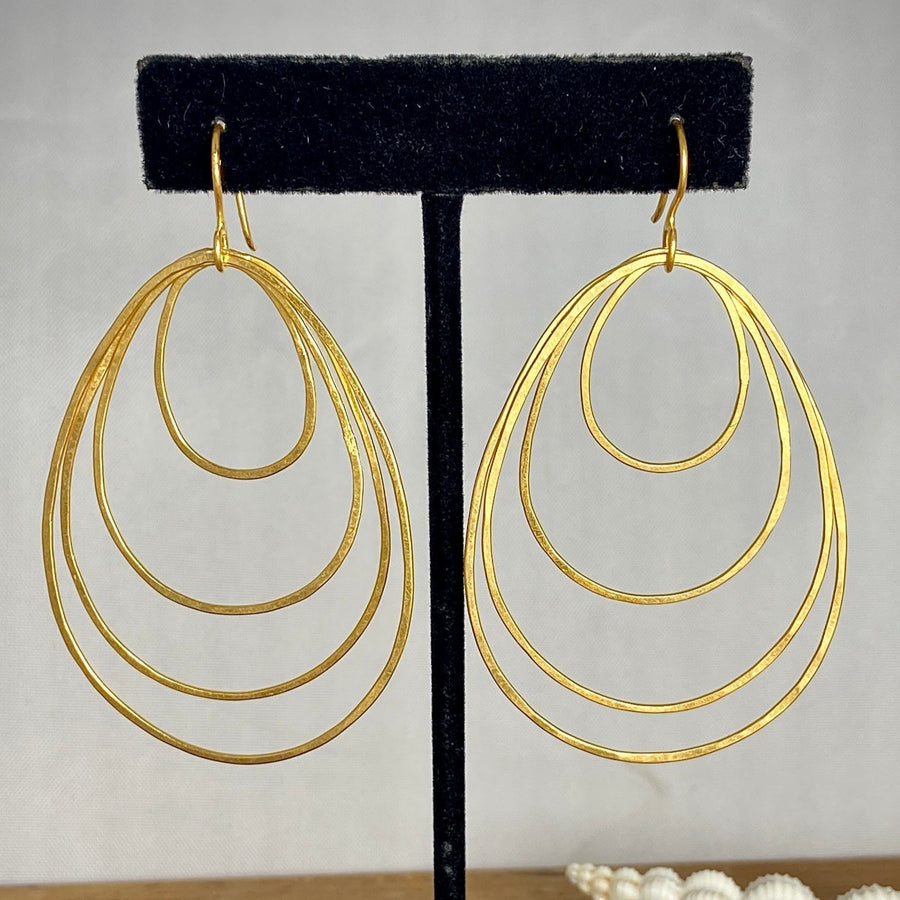 Whisper Hoop Egg Earrings